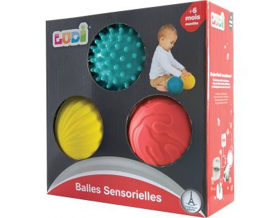 Ludi Senzorické míčky 3 ks malé  8 cm