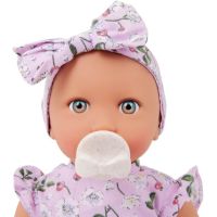 LullaBaby Panenka 35 cm v overalu s čelenkou Floral Lila 5