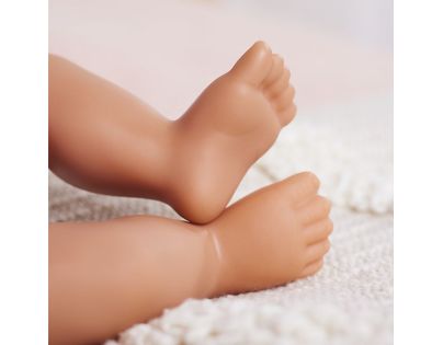 LullaBaby Panenka 35 cm v overalu s čelenkou Floral Lila