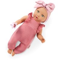 LullaBaby Panenka 35 cm v overalu s čelenkou Pink II 3