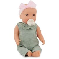LullaBaby Panenka 35 cm v overalu s čelenkou 2