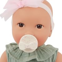 LullaBaby Panenka 35 cm v overalu s čelenkou 5