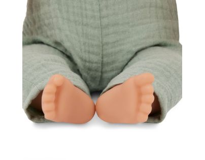 LullaBaby Panenka 35 cm v overalu s čelenkou