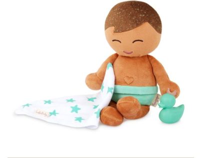 LullaBaby Panenka plyšová do vany kluk Light Brown Hair