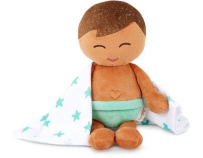 LullaBaby Panenka plyšová do vany kluk Light Brown Hair