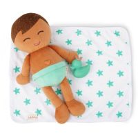 LullaBaby Panenka plyšová do vany kluk Light Brown Hair 4