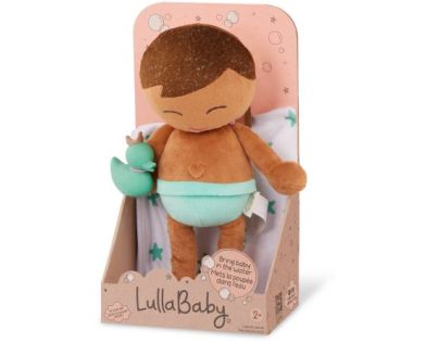 LullaBaby Panenka plyšová do vany kluk Light Brown Hair