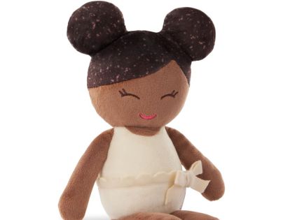 LullaBaby Panenky plyšové do vany v košíku Pink