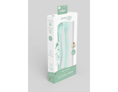 Everyday Baby Lžička silikon 2ks mint green