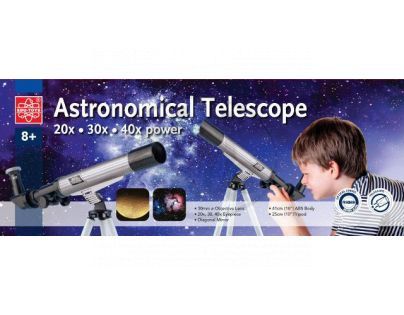 EDU-TOYS M8000023 - Astronomický Teleskop s tripodem30mm 20x 30x 40x