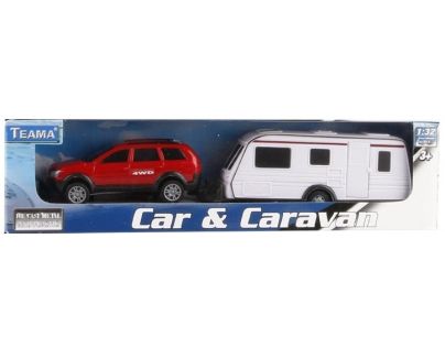 Mac Toys Auto s karavanem 1:32