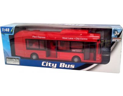 Mac Toys Autobus městský Flexi express červený
