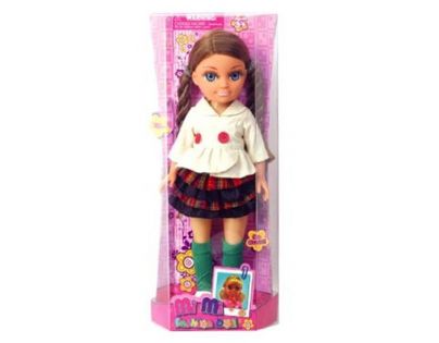 Mac Toys Panenka s módními doplňky Kostkovaná sukně
