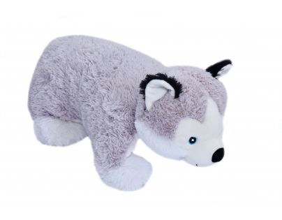 Mac Toys Polštář plyšové zvířátko husky 55 cm