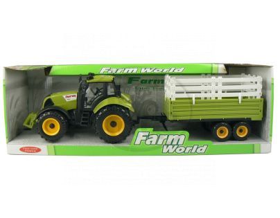 Mac Toys Traktor s valníkem - Zelený s nástavbou