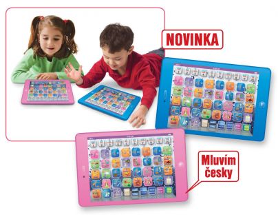 MaDe 70631 - Dětský tablet česko-anglický - růžový