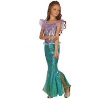 Made Dětský kostým Mořská panna zelená 120 - 130 cm