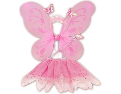 Made Dětský kostým Motýlek růžová