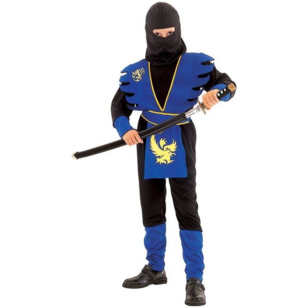 Made Dětský kostým Ninja modrý 120-130 cm