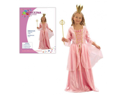 Made Dětský kostým Princezna růžová 104 - 116 cm