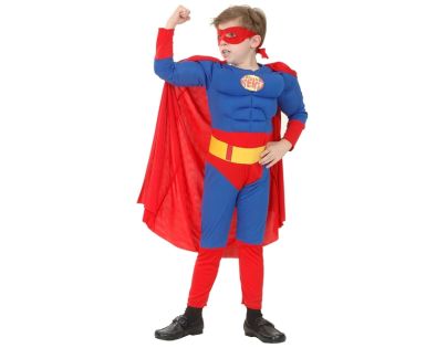 Made Dětský kostým Superhrdina 120 - 130 cm - Poškozený obal