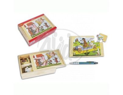 MaDe 57845 - Puzzle 4 obrázky Josef Lada