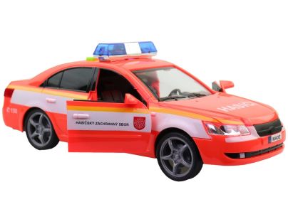 MaDe Hasičské osobní auto s českým hlasem, CZ box, 24cm