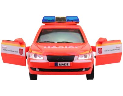 MaDe Hasičské osobní auto s českým hlasem, CZ box, 24cm