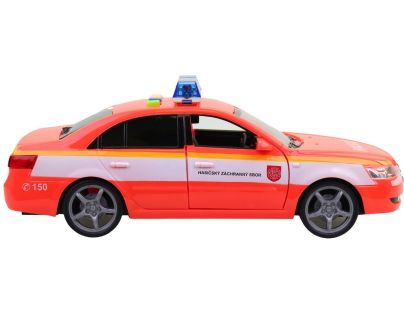 MaDe Hasičské osobní auto s českým hlasem, CZ box, 24cm