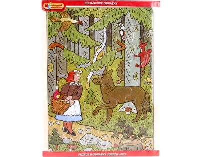 MaDe Josef Lada Puzzle 24 dílků Červená Karkulka