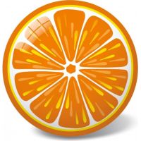 Made Míč pomeranč 23 cm 2