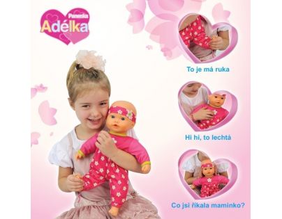 Made Panenka Adélka mluvící 40cm  - Poškozený obal