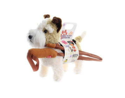 Pes foxteriér s vodítkem, se zvukem - Poškozený obal