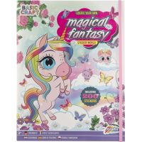 Magická Fantasy kniha se samolepkami