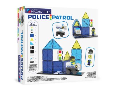 Magna-Tiles Police Patrol 20 dílků - Poškozený obal
