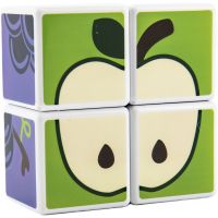 Magnetic Cubes Magnetické kostky ovoce 4 ks 6