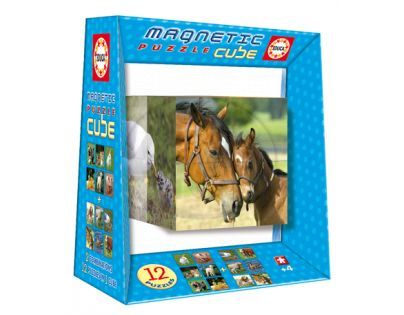 Magnetická puzzle kostka Zvířata