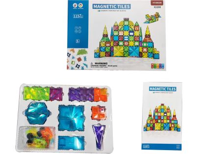 Magnetická stavebnice 115 ks - Poškozený obal