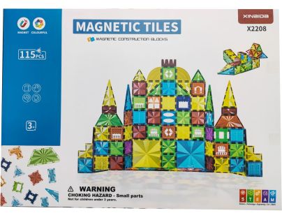 Magnetická stavebnice 115 ks - Poškozený obal