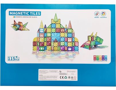 Magnetická stavebnice 115 ks - Poškozený obal