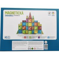 Magnetická stavebnice 45 ks Magnetic Tiles 4