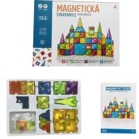 Magnetická stavebnice 75 ks Magnetic Tiles