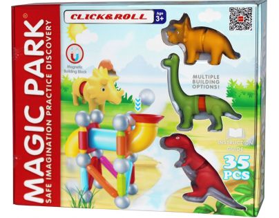 EP Line Magnetická stavebnice Magic Park Dino 30