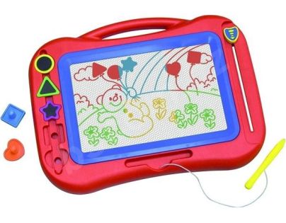 Magnetická tabulka barevná s razítky 5 ks - Poškozený obal