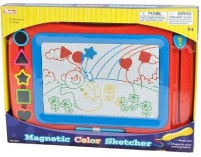 Magnetická tabulka barevná s razítky 5 ks - Poškozený obal