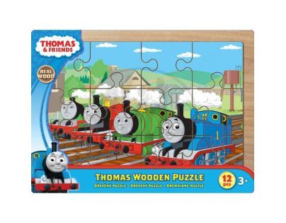 Tomáš a jeho přátelé 7216 - Puzzle dřevěné 12 ks na desce