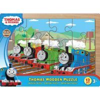 Tomáš a jeho přátelé 7216 - Puzzle dřevěné 12 ks na desce 2