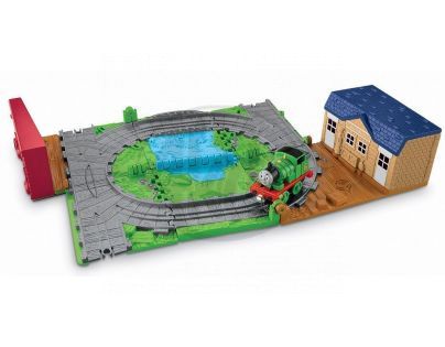Fisher Price Mašinka Tomáš Take-n-Play hrací kufříková sada - Percy na poště