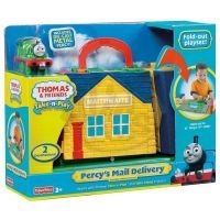 Fisher Price Mašinka Tomáš Take-n-Play hrací kufříková sada - Percy na poště 6