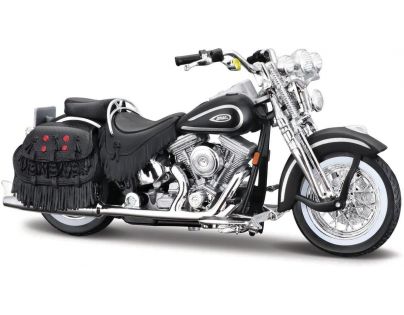 Maisto HD Motocykl 1999 FLSTS Heritage Softail® Springer™ matně černá 1 : 18